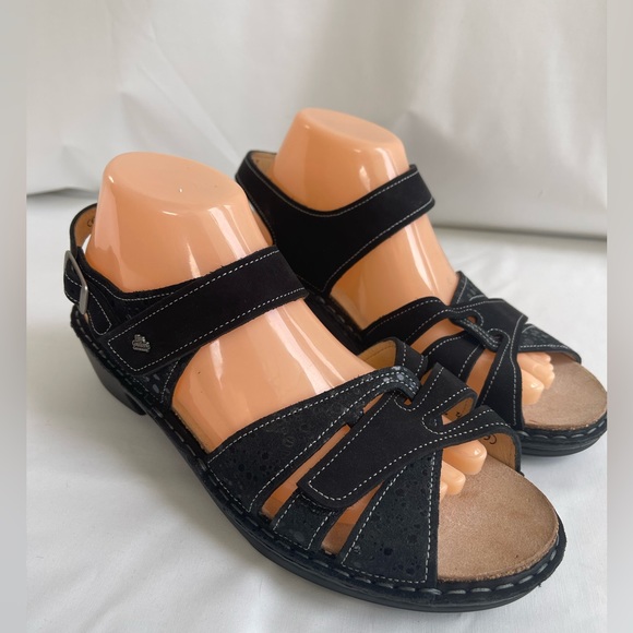Finn Comfort orthopedic sandals size US 9.5 leather suede New - Picture 1 of 15